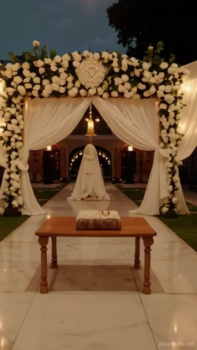 Golden Vows at Twilight - Wedding & Events AI stock